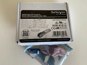 *NEU* StarTech Cisco Meraki MA-SFP-1GB-TX SFP+ RJ45 TX MASFP1GBTXST Transceiver - Bild 1 von 10