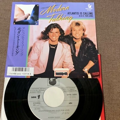 MODERN TALKING Atlantis Is Calling JAPAN 7" VINYL w/PS VIPX-1850 ex.rental FreeS - Image 1 of 4