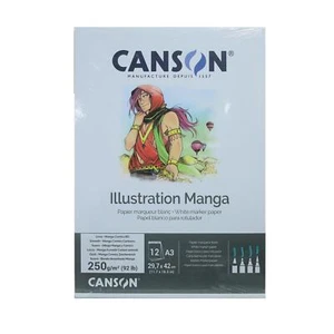 Canson Illustration A4 & A3 250gsm 12 sheet pad BD, Manga, Comics - Picture 1 of 7