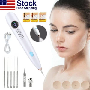 Electric Laser Plasma Mole Removal Pen Dark Spot Remover Skin Wart Tag Tattoo US - Picture 1 of 16