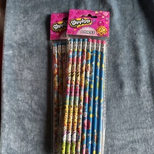 SHOPKINS PENCILS ~  2 Packs of 8   16 Pencils Total    NiP - Picture 1 of 2