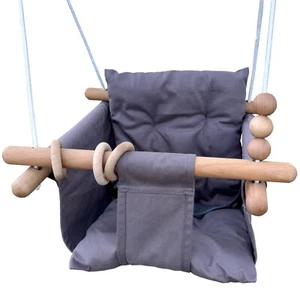 Babyschaukel Kinderschaukel inkl. Aufhängung Schaukelgurt Schaukelsitz für Babys - Bild 1 von 5