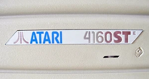Etiquette Logo remplacement / Label replacement ATARI 4160 STE / ST computer NEW - Imagen 1 de 3