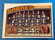 1976-77 O-Pee-Chee #134 Buffalo Sabres Team Checklist UNMARKED NHL Vintage OPC