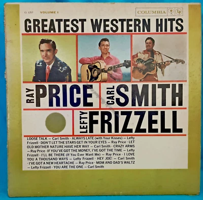Greatest Western Hits, Vol. #1 (1959 Vinyl LP #CL 1257) Good Condition - Image 1 of 4