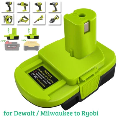 Battery Adapter UK for Dewalt for Milwaukee 18v to for Ryobi Power Drill Tools
