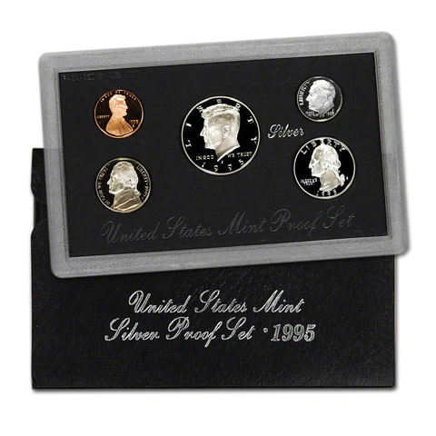 1995 S US Mint Silver Proof Set in OGP Cover