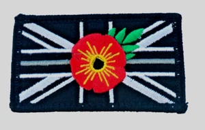 Thin Grey Silver Line Remembrance Emergency Service Union Patch Badge - Foto 1 di 2