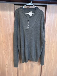 RedHead Herbststrickpullover mit Knöpfen - grün, Herren Größe 4XL neu ohne Etikett - Bild 1 von 5