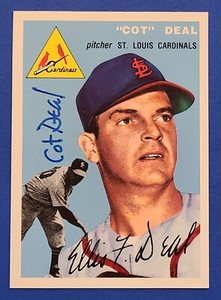 COT DEAL (Dec.) Signed 1954 Topps Archives 1994 #192 Cardinals Autograph Auto