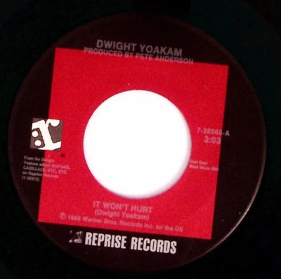 DWIGHT YOAKAM BURY ME (DUET W MARIA MCKEE)/IT WON'T HURT REPRISE VINYL 45 75-44 - Imagem 1 de 3