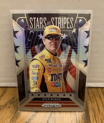 Kyle Busch 2020 Panini Prizm Racing Stars and Stripes Silver Prizm No. SS2 - Image 1 of 4