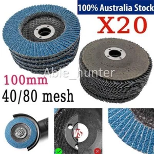 4”100mm Premium Zirconia Flap Disc / Wheel Angle Grinder Sanding Disk for Metal - Picture 1 of 13