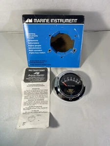 Marine Instrument Aqua Meter 6,000 RPM Marine No. 636 Thunderbolt Tachometer - Picture 1 of 11