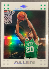 RAY ALLEN 2007-08 TOPPS CHROME WHITE REFRACTOR 52/99