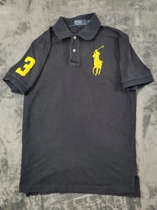 Polo By Ralph Lauren Gold Poloshirt Herren M Schwarz Golf Rugby #3 Big Pony - Bild 1 von 9