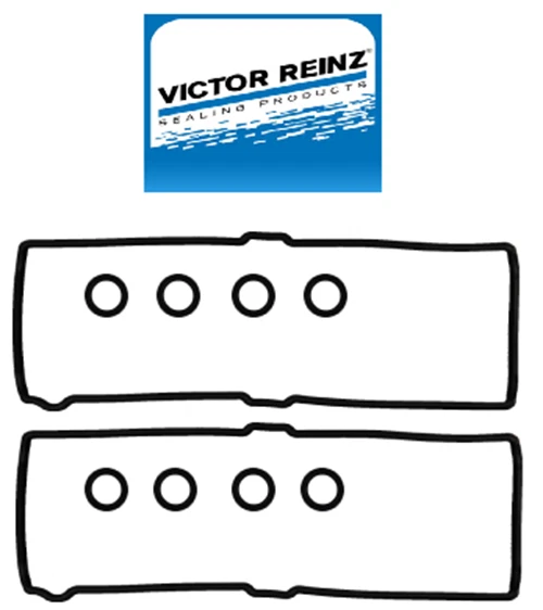 2x Valve Cover Gaskets w/ 8x Spark Plug Hole Seals REINZ for PORSCHE 928 944 968 - Image 1 of 1