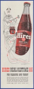 Anuncio impreso vintage 1953 HIRES Root Beer Soda Pop Cola refresco efímero años 50 - Imagen 1 de 1