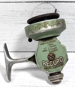 Schweizer Angelrolle - Record C.S.H Zürich PAT#240947 Vintage - Bild 1 von 10