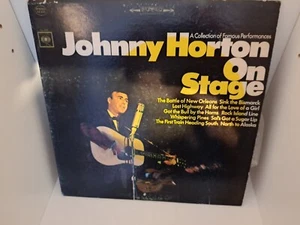 JOHNNY HORTON ON STAGE 1966 Vintage Folk Lp Album NORTH TO ALASKA Plays Well EX - Picture 1 of 2