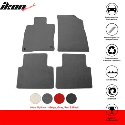 Se adapta a 19-22 Honda Insight 4 piezas alfombrillas delanteras traseras de coche alfombrillas de nailon gris Foto 1 de 4
