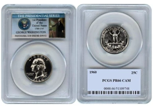 1960 Washington Quarter 25C PCGS PR66 CAM - Picture 1 of 1