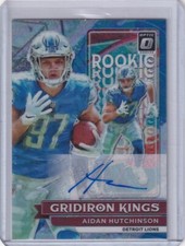 2022 PANINI DONRUSS OPTIC GRIDION KINGS ROOKIE AUTO LIONS AIDAN HUTCHINSON 56/99