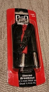 Hosa YMP-434 3,5 mm TRSF auf Dual 1/4" TS Stereo Breakout Kabel - Bild 1 von 2