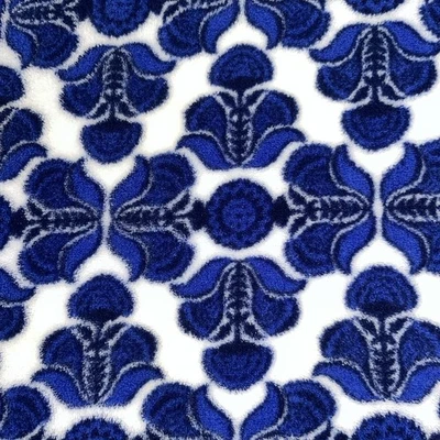 Vera Bradley Plush Throw Blanket Floral Pattern 50x 82” Blue and White - Image 1 of 4