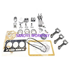 D902 Overhaul Rebuild Kit STD with 3x Connecting Rod For Kubota D902 Engine - Picture 1 of 2