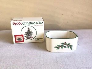 Spode England Christmas Tree Bone China Sweetener Sugar Packet Holder S3324-T - Picture 1 of 8