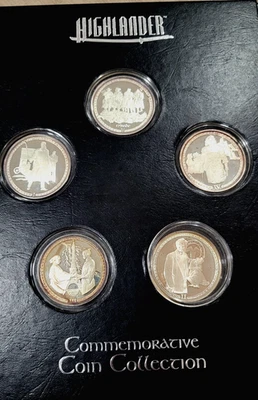 Highlander - Commemorative 5 Coin Collection  - Silver 10 Oz Total .999 Silver - Image 1 of 4