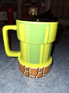 Super Mario Nintendo Coffee Mug Green Warp Pipe Thinkgeek Video Game NES - Picture 1 of 8