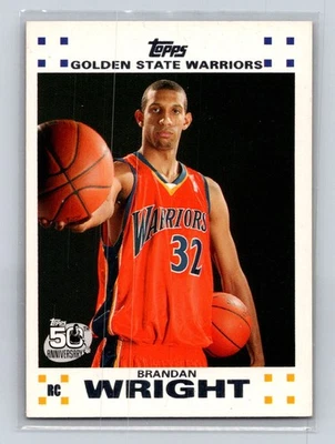 Juego de novato Brandan Wright Topps #8 2007-08 Foto 1 de 2