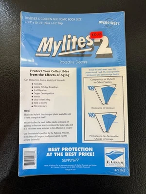 E. GERBER PRODUCTS E. Gerber Mylites2 Silver & Golden Age (50pcs) #775M2 SUPPLY677