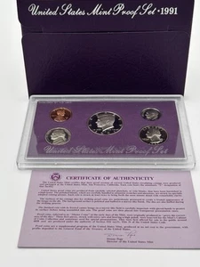 1991 UNITED STATES MINT PROOF SET - Picture 1 of 4