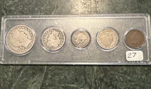 1900s Turn of the Century Coin Set  - Picture 1 of 5