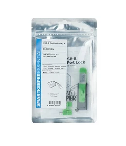 SmartKeeper Essential / 4 x USB B-Port Blockers + Key/Grün - Bild 1 von 3