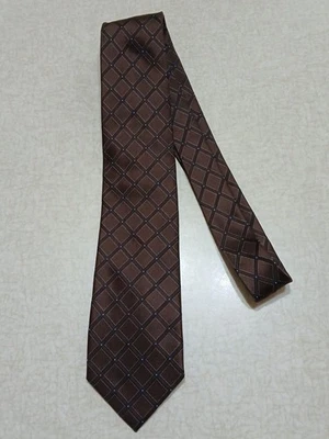 Nautica Silk Tie Brown Geometric - Image 1 of 3