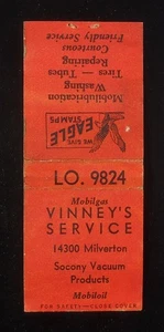 1930er GAS Vinney's Mobilgas Socony Vakuum Milverton Shaker Höhen Cleveland OH - Bild 1 von 2