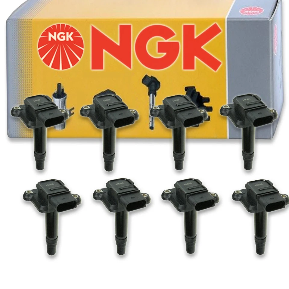 Bobina de encendido NGK de 8 piezas para Audi S6 2002-2003 4,2 L V8 - Ajuste de bujía Foto 1 de 4