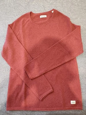 Jersey burdeos de punto fino. Hombre. Nuevo. Talla M. Marca Jack&Jones. - Imagen 1 de 3