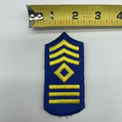 Parche de rango de manga de sargento cadete de patrulla aérea civil militar de Estados Unidos borde cortado X1 Foto 1 de 4
