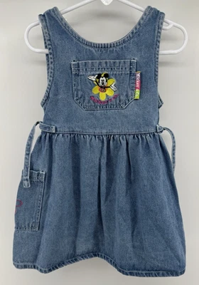 DIsney MIckey & Co Girls Denim Dress size 4T preowned - Image 1 of 4