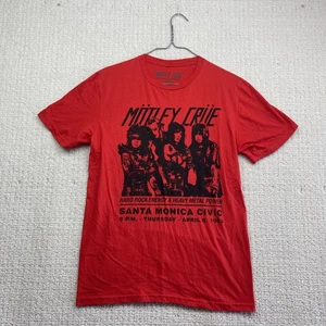 Motley Crue Retro 1982 Santa Monica Civic T-Shirt Men's S Red Rock VTG Merch - Bild 1 von 11