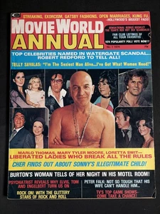 MOVIE WORLD ANNUAL Magazine 1974 Telly Savalas DEAN MARTIN Cher ELVIS PRESLEY - Picture 1 of 4