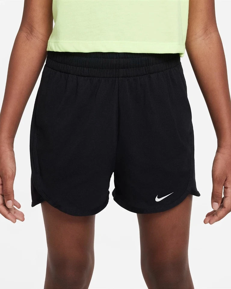 [DX4965-010] YOUTH GIRLS NIKE DRI-FIT BREEZY 5" HIGH-WAISTED TRAINING SHORTS - Image 1 of 1