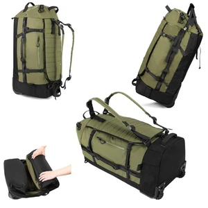 86L Collapsible Wheeled Luggage with Removable Backpack Straps,Waterproof Rol... - Picture 1 of 9