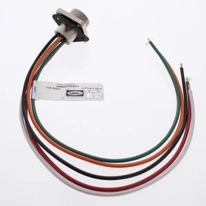 Receptáculo hembra Hubbell mini-rápido con brida 4P5W conexión rápida 16 AWG HRMF05501 - Imagen 1 de 5