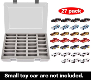 Case Compatible with Hot Wheels Cars Toy Organizer Storage Container Holds 27Pcs - Picture 1 of 10